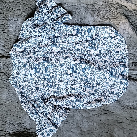 Apiece Apart Los Altos Floral Navy Top Size 2 - Picture 7 of 10